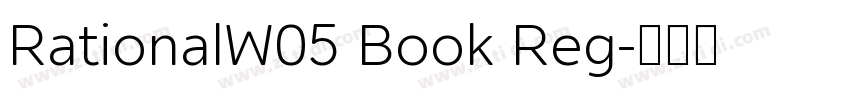 RationalW05 Book Reg字体转换